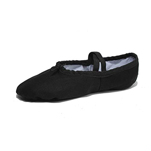 Lily's Locker- Zapatillas de Ballet clásico de Suela Partida Zapatillas Media Punta de Ballet Danza para Niña y Adultos(29, Negro)