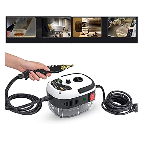 Limpiador A Vapor De Alta Presión Y Alta Temperatura, Máquina De Limpieza a Vapor Portátil De 2500W Para Cocina, Inodoro, Asiento De Automóvil, Pisos 110-220V,Blanco