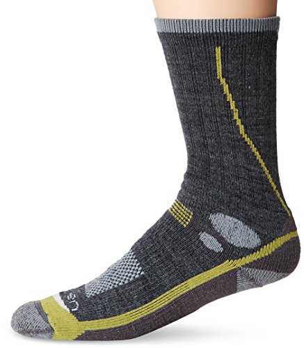 Lorpen Calcetines de senderismo T3 de peso medio para hombre, Hombre, T3MMH, gris oscuro, XL