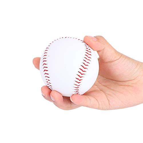 Lsaardth PVC De Goma Pelotas De Béisbol, Pelota De Béisbol Suave De Práctica De PU Pelotas De Béisbol Blandas Béisbol De Béisbol Suave Estándar De Piel para Niños, Adolescentes, Pelotas De Práctica