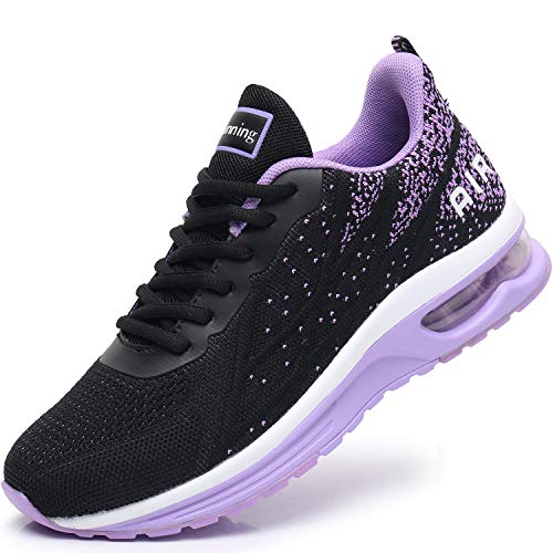 Mafeke - Zapatillas deportivas para correr para mujer, transpirables, ligeras, para caminar (US 5,5-10 B(M), Morado (Púrpura), 40 EU