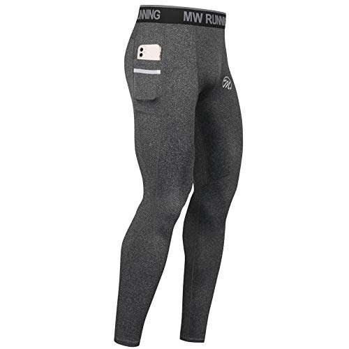 MEETWEE Leggings de compresión para hombre, mallas para correr, pantalones deportivos con capa base seca, para entrenamiento, correr, etc