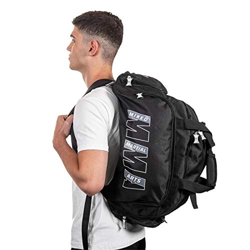 METAL BOXE Sac A Dos MMA Mochila con Tirantes o Bolsa clásica con Asas y Bandolera, Unisex Adulto, Negro, Talla única