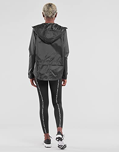 NIKE W NK Essential Jacket, Black/Reflective silv, 2XL Women's