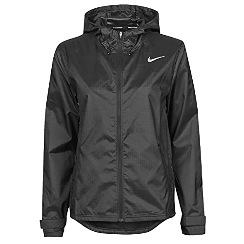 NIKE W NK Essential Jacket, Black/Reflective silv, 2XL Women's