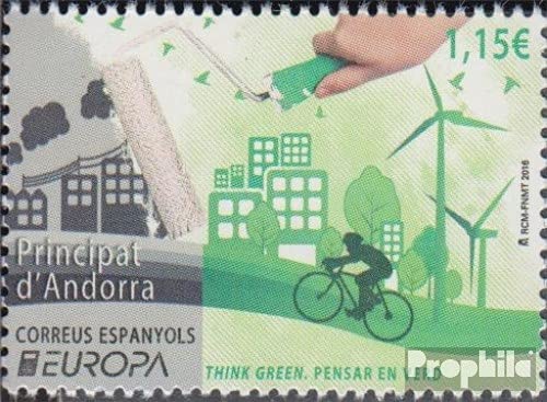 Prophila Collection Andorra - españolas Correos 438 (Completa.edición.) 2016 Medio Ambiente (Sellos para los coleccionistas) Bicicletas