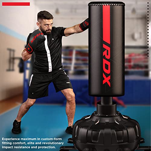 RDX Guantes de Boxeo Muay Thai Entrenamiento, Maya Hide Cuero, Kara Boxing Gloves para Sparring Kickboxing Artes Marciales Saco Manoplas de Boxeo MMA Fight Training, Hombres Mujeres, 8 10 12 14 16oz