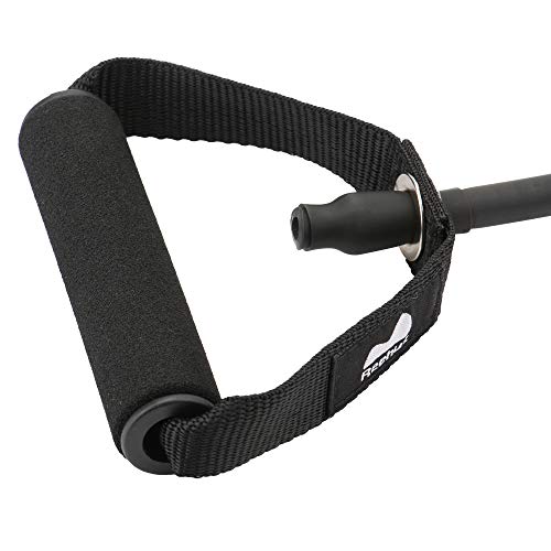 REEHUT Bandas Elásticas de Entrenamiento, Bandas de Resistencia para Fitness Cable de Ejercicio de Entrenamiento para Tonificación Muscular, Equipo de Ejercicio de Estiramientos para Yoga - Negro