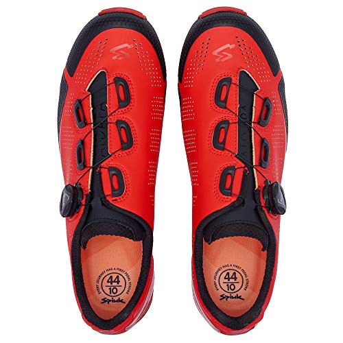 Spiuk Sportline Zapatilla MTB ALDAPA, Adultos Unisex, Rojo Mate, T. 45