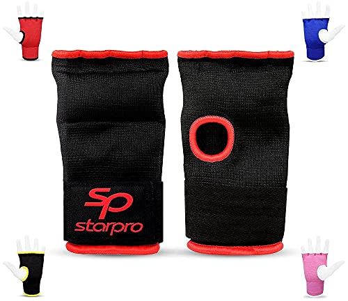 Starpro Guantes Interiores Boxeo con Envolturas de poliéster Tejido para Boxeo Sparring Muay Thai Kickboxing MMA Artes Marciales y Entrenamiento de Lucha - Hombres y Mujeres - Múltiples Colores