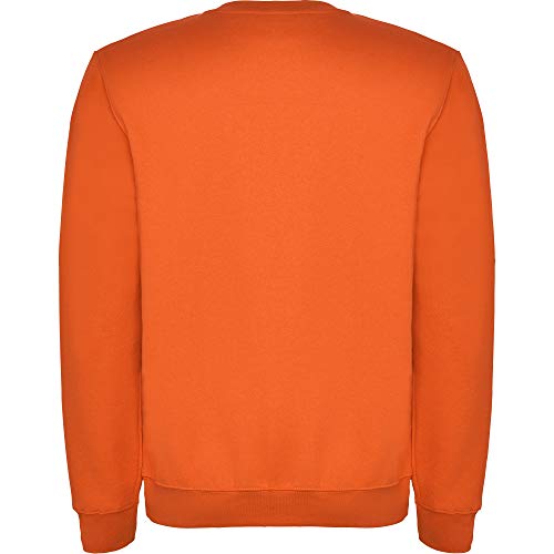 Sudadera Colores para niños con diseño clásico, Cuello, puños y Cinturilla de Punto de canalé – Sudadera Cómoda, cálida, Lisa y Elegante (Naranja, 1/2 Años)