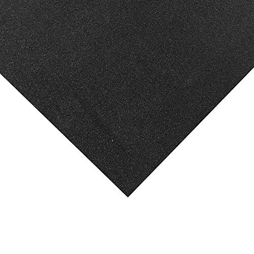 Suelosport Loseta de Caucho Maciza Profesional Gimnasio Medida 100 x 100 cm Negra (20 mm)
