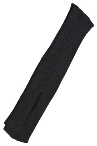 tanzmuster Calentadores de Ballet 'Leo' con Tira para el pie 40 cm para niñas en Negro