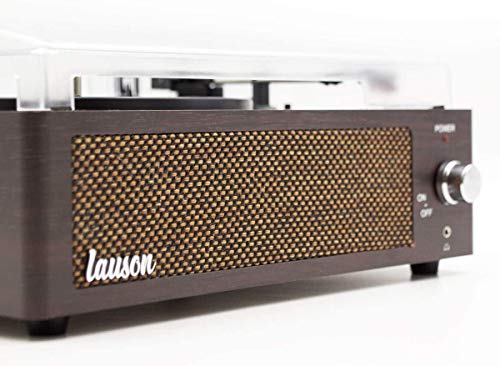 Tocadisco XN091 Lauson Función Grabación Encoding PC-Link | Tocadiscos de Vinilo Vintage con Bluetooth y Altavoces Incorporados | Reproductor de Vinilo 3 Velocidades 33, 45, 78 | (Wengue)