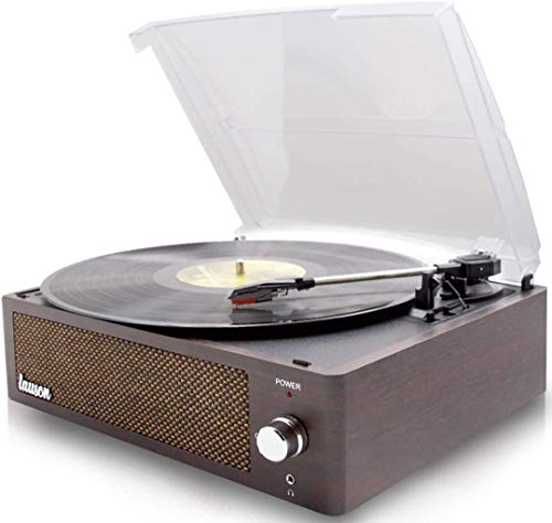 Tocadisco XN091 Lauson Función Grabación Encoding PC-Link | Tocadiscos de Vinilo Vintage con Bluetooth y Altavoces Incorporados | Reproductor de Vinilo 3 Velocidades 33, 45, 78 | (Wengue)