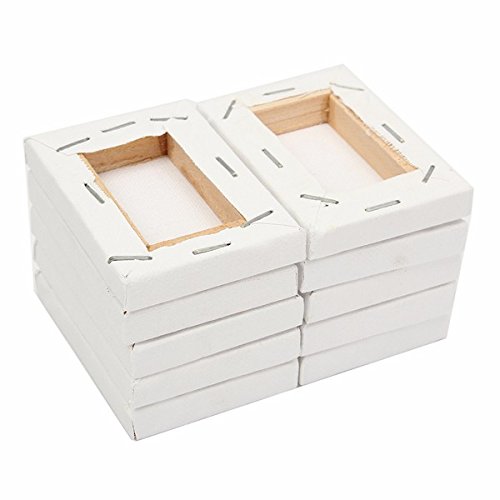 Tutoy 10 Piezas Mini Estirado Artistas Lienzo Pequeño Tablero De Arte Acrílico Pintura Al Óleo - Los 5 * 7cm