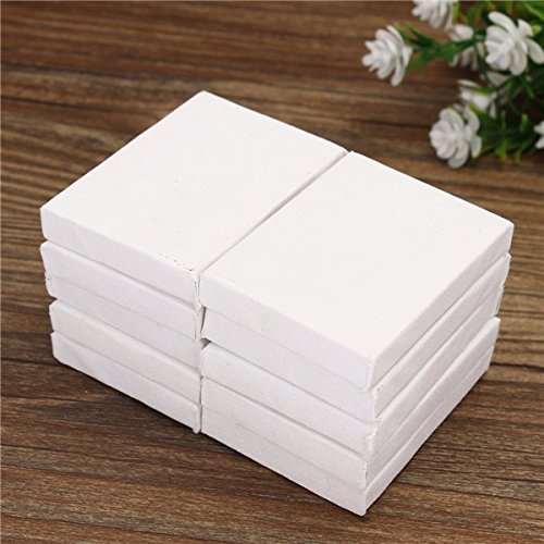 Tutoy 10 Piezas Mini Estirado Artistas Lienzo Pequeño Tablero De Arte Acrílico Pintura Al Óleo - Los 5 * 7cm