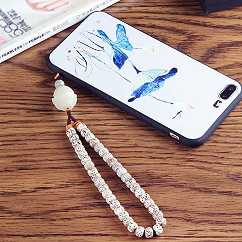 UKCOCO Accesorios para telefono Celular Cuerdas de cordón para teléfono móvil Bodhi Cadena para teléfono móvil Caja Corta para teléfono móvil Cuerda Colgante