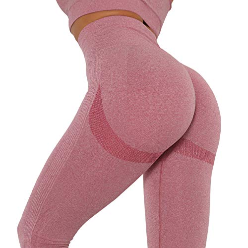UMIPUBO Mujer Mallas Pantalones Deportivos Push up Yoga Leggings de Cintura Alta Pantalones Deporte para Fitness Running Elásticos y Transpirables
