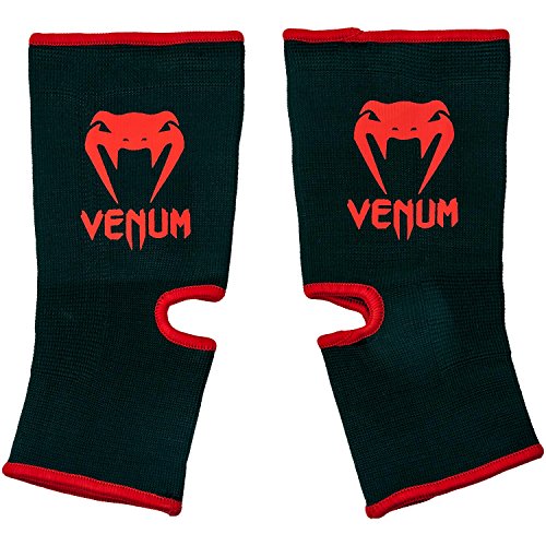 Venum Kontact Tobilleras, Unisex adulto, Negro / Rojo, Única