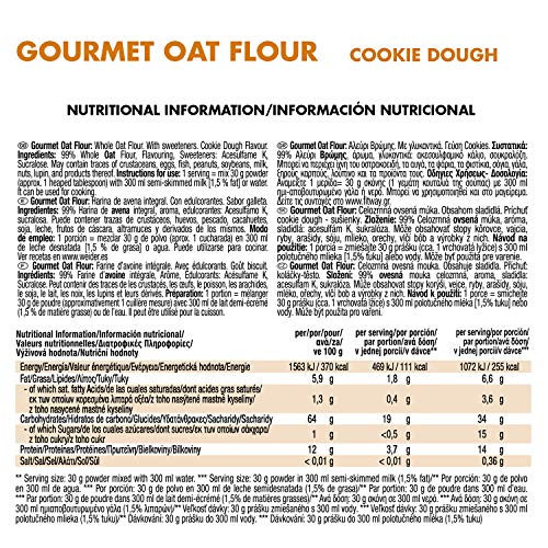 Weider Gourmet Oat Flour - 1,9 kg Cookie Dough