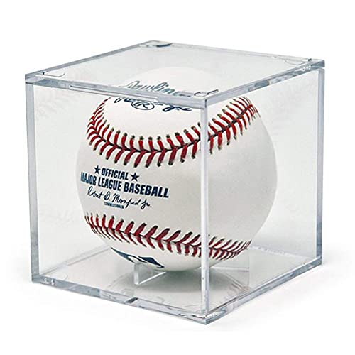 Woorea Caja De Béisbol Pantalla, Caja De Béisbol Acrílica, Estuche Transparente para Exhibición De Pelota De Tenis De Golf, Caja De Almacenamiento De Recuerdo, Antipolvo