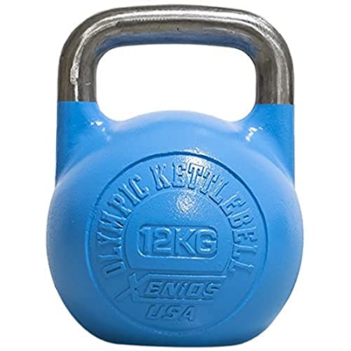 Xenios USA XSSTOKBL12 Pesa Rusas - Russian Girevoy Competition Kettlebell 12 Kg Ideal para la práctica del Entrenamiento Funcional, WOD, potenciamiento Muscular