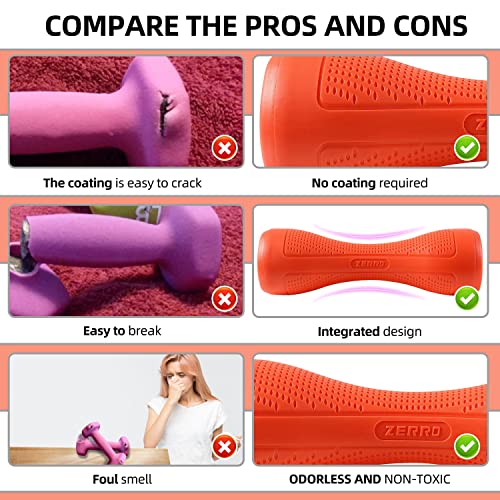 ZERRO Pesas y Mancuernas Antideslizantes Impermeables Mancuernas Set 2x1kg,2x1,5kg,2x2kg,Mancuernas Mujer, para Fitness, Gimnasio, Pilates, Entrenamiento Muscular