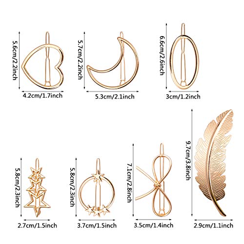 14 piezas Horquillas Pelo Metal Clips de Pelo Accesorios para Mujer Niña Fiesta Boda