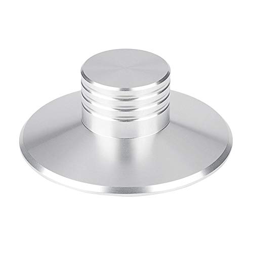 226 Estabilizador de Disco, Abrazadera de Peso de Disco de Aluminio Platos giratorios de Vinilo LP Estabilizador de Disco de Metal para Ajustar el Reproductor de Discos de Vinilo LP(Astilla)