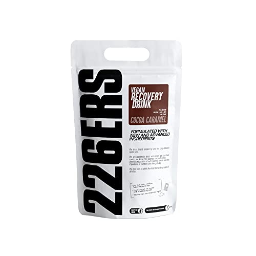 226ERS Vegan Recovery Drink | Proteína Vegana de Guisante con Creatina, L-Arginina y MCT | Recuperador Sin Gluten y Sin Lactosa, Batido Proteico Chocolate con Toque de Caramelo - 1kg