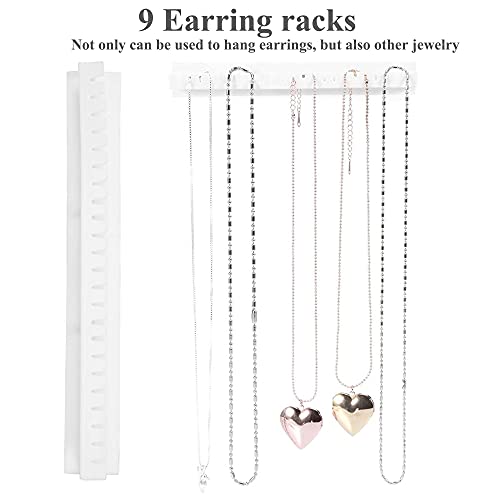 27 Piezas Pared Colgante Collar Percha Soporte de Plástico para Colgar Colgantes para Collares Joyería Colgando Soporte Soporte de Almacenamiento de Joyas Organizador para Collar Anillo y Arete