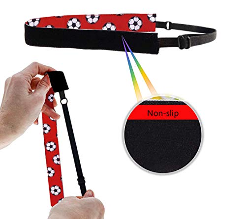 3 piezas ajustable elástico antideslizante diadema de fútbol deporte fútbol diadema deportes atléticos diademas elásticas accesorios para el cabello para mujeres y hombres