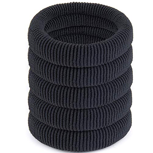 50 Piezas Gomas de Pelo – ZWOOS Bandas del Pelo Cintas de Goma para El Cabello Pesado y Rizado