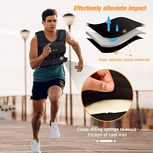 5BILLION FITNESS Chaleco de peso, Ajustable Chaleco lastrado, con correa ajuste nylon, 20kg