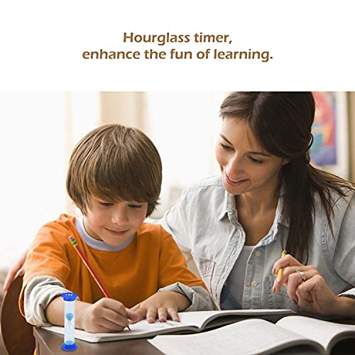 6 PCS Reloj Arena Color Temporizador 30 seg / 1minutos / 2minutos / 3minutos / 5minutos / 10 Minutos, Temporizador de Reloj, Relojes de Arena, Reloj de Arena para Niños Lavado Dientes, Hogar, Cocina