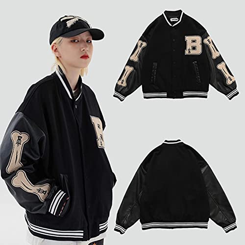 Abrigo Femenino Ropa de Invierno Mujeres Furry Bone Patchwork Color Block Y2K Chaquetas para Mujeres 2021 Harajuku Nueva Ropa