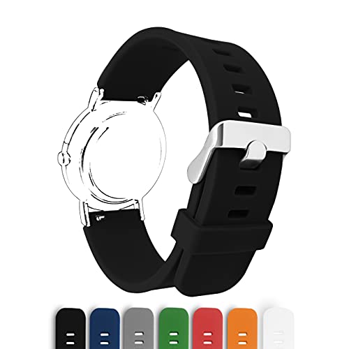 Adallor® Correa Reloj Silicona 18mm 20mm 22mm, Correas Pulseras Goma de Reloj para Hombre Mujer, Repuesto Pulsera Caucho para Relojes y Smartwatch, Cantidades, Elija 1, 2 o 3 Piezas