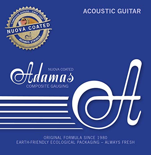 Adamas Cuerdas para Guitarra Acústica Nuova Cuerdas Sueltas de Acero con Recubrimiento .010"/0,25mm