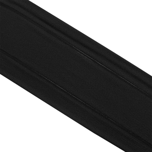 adidas Alphaskin 2.0 Elastic Headband, Black/White, One Size