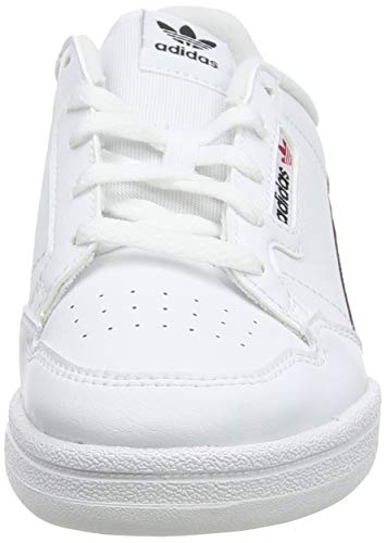 Adidas Continental 80 J, Zapatillas de Deporte, Blanco (Ftwbla/Escarl/Maruni 000), 37 1/3 EU