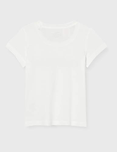 adidas Essentials Linear tee Camiseta, Niñas, Blanco (White/Black), 5-6 años