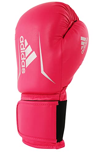 adidas Guantes de Boxeo Unisex Speed 50, Color Rosa y Plateado, 10 onzas; Adisbg50