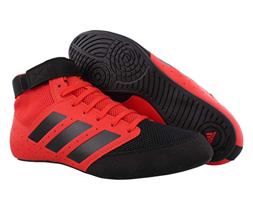 adidas Men's Mat Hog 2.0 Wrestling Shoes (11.5, RED/Black)