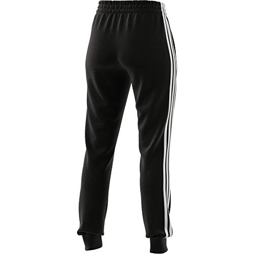 adidas W 3S FT C PT Pants, Womens, Black/White, Small