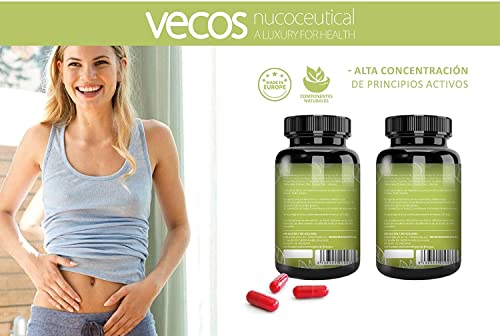 ADIPO VECOS 60 Cápsulas. Quemador de grasa abdominal. DETOX - VIENTRE PLANO - Pérdida de peso 100% NATURAL