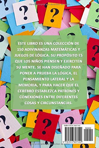 Adivinanzas Matemáticas Para Niños Inteligentes: Adivinanzas Matemáticas Y Juegos De Lógica Para Niños Y Adultos