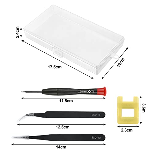 Ainiv 23PCS Juego de Destornilladores de Precisión, Destornillador de gafas Juego de Destornilladores de Precisión Multiusos,para relojes, gafas, teléfono móvil, de precisión con 2pinzas,magnetizador