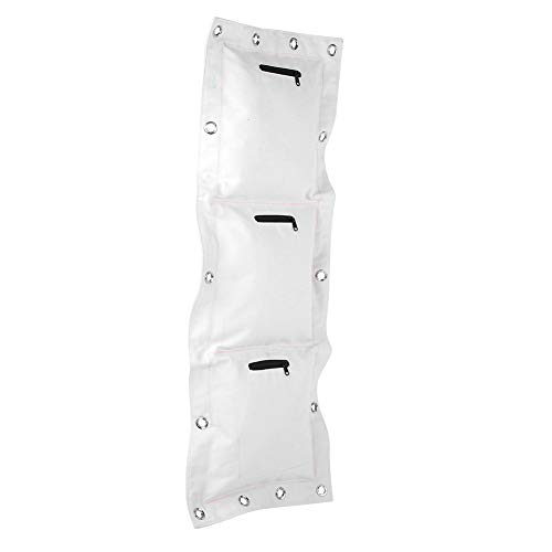 Akozon Wing Chun Training Ring Punch Pad de Pared Saco de Arena vacío de sacador de Lona Target con Cremallera para el Boxeo Muay Thai Sanda(L)