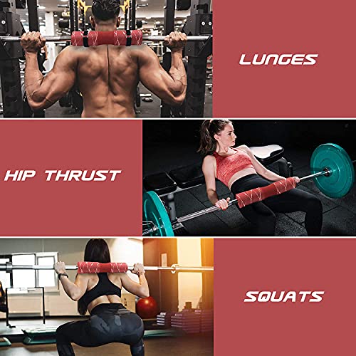 Almohadilla Barra Gimnasio Protector,Morwealth Barbell Squat Pad Almohadilla de protección ergonómica Avanzada para Cuello y Hombros para Sentadillas,Empuje de Cader